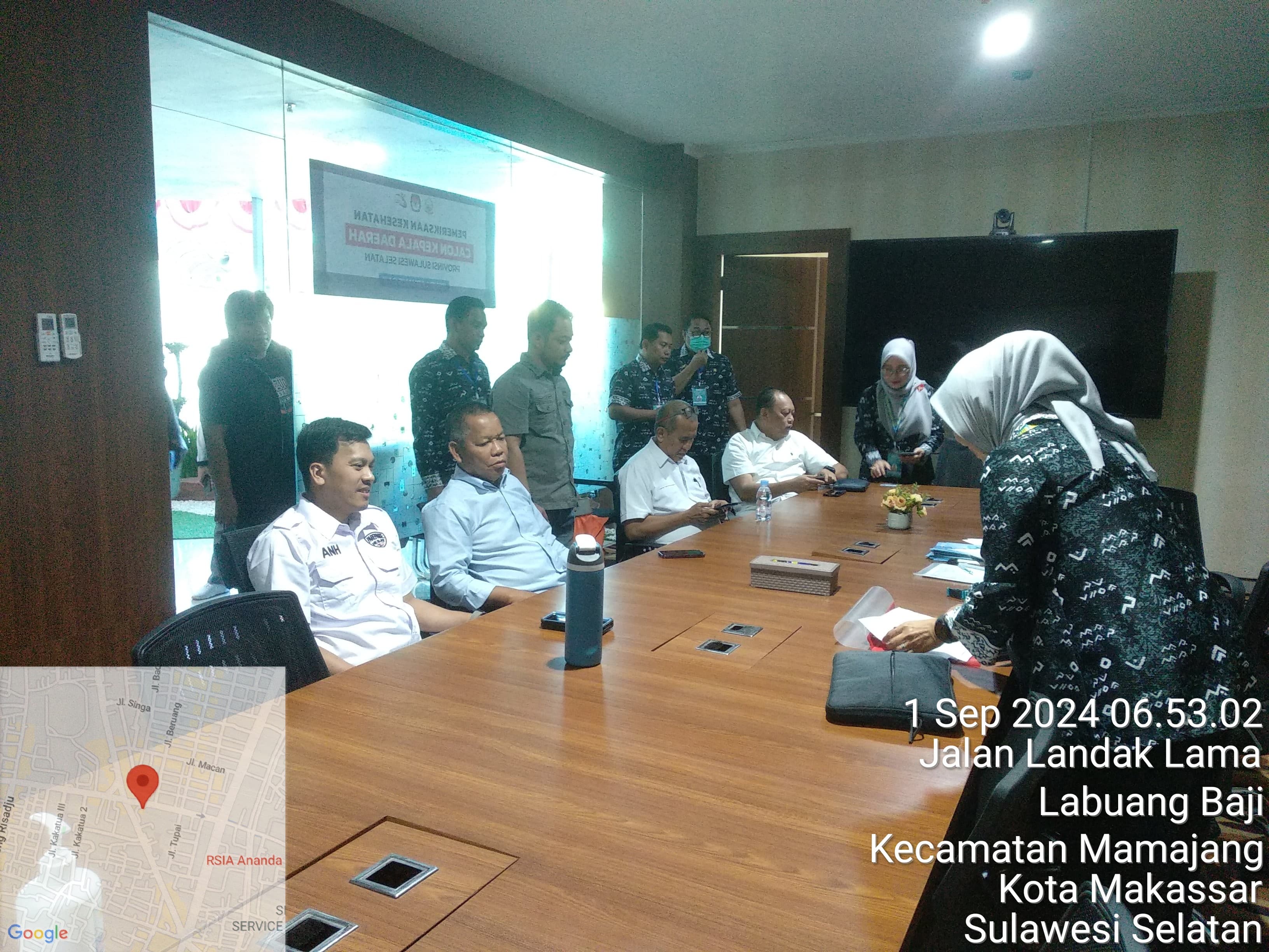 Pemeriksaan Kesehatan Paslon